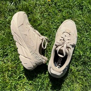 Hoka Clifton Suede - Monochrome - Shifting Sand/Dune- W9 | M8